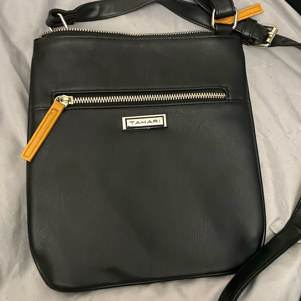 Tahari black crossbody